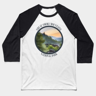 Great Smoky Mountains National Park Baseball T-Shirt